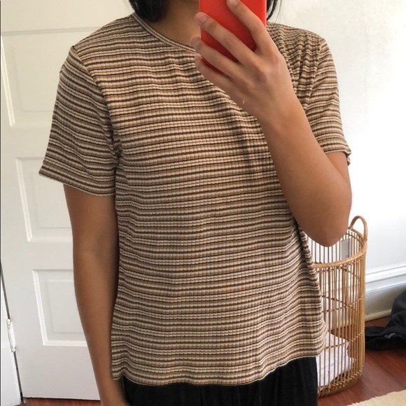 SOLD 3 for $18* Vintage 90’s Striped Tee - Picture 5 of 6